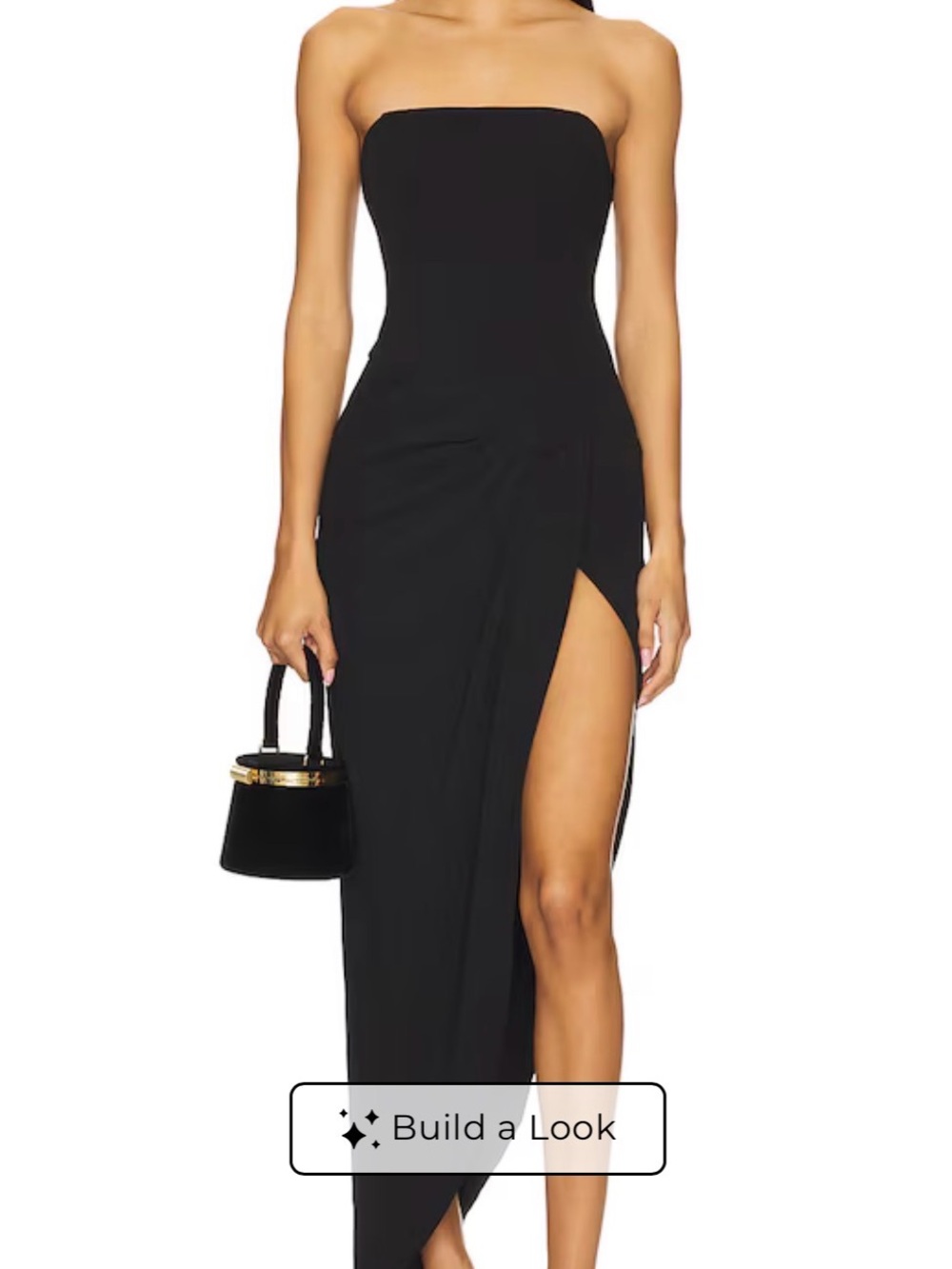 Revolve Victoria Corset Maxi Dress in Black